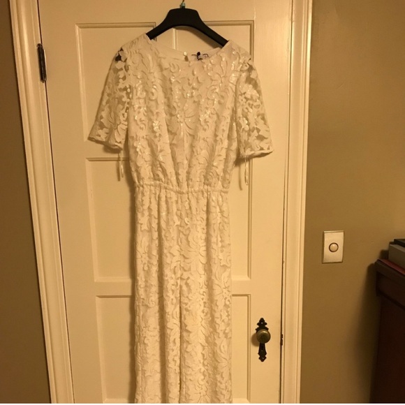 Diane Von Furstenberg White Lace Jumpsuit - Picture 13 of 13